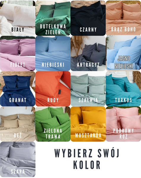 Poszewka na poduszkę BASIC 65x65 - NA ZAMÓWIENIE