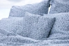 Pościel geometryczna Szałwia 220x200 2x50x60